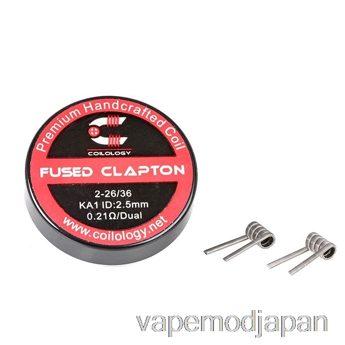VAPE MOD COILLOGY パフォーマンス ビルド済みコイル フューズド クラプトン - 0.21ohm Ka1
